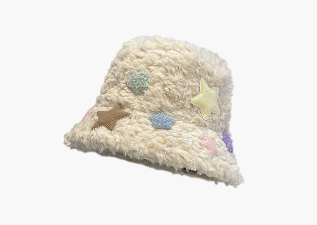 Fisherman's hat children autumn and winter 2024 new thickened plush cute basin hat versatile face small cold hat warm hat_viptrois.com