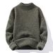 "Men's Half High Neck Sweater – Thick Knit Pullover For Autumn & Winter, Plus Size Options (M-XXXL)"_viptrois.com