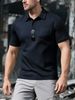 Men's Clothing European And American Men's Summer Lapel Polo Shirt Short Sleeve Breathable Skin Friendly Casual Sports Fashion Men's Short Sleeve_viptrois.com