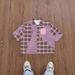 Men's Plaid Short Sleeved Shirt Casual Versatile Breathable Top with Contrasting Pocket Design Trendy New_viptrois.com