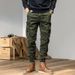 Retro Cargo Pants Men – Slim-Fit Military Workwear Pants (29-38, 97% Cotton + Stretch, Multi-Pocket & Street Style)_viptrois.com