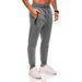 Men's Slim-Fit Jogger Pants – Polyester Workout & Running Trousers With Drawstring Waist (Black/Charcoal/White, S-XXXL)_viptrois.com