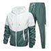 Men's Clothing Men's Casual Hooded Jacket & Pants Set, Trendy Streetwear Sportswear For Youth, Lightweight & Comfortable, Multiple Colors & Sizes_viptrois.com