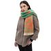 Unisex Women's shawl floral jacquard scarf_viptrois.com