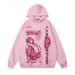 Line Character Print Men's Trendy Street Loose Casual Long Sleeve Pullover Hoodie Autumn Winter Top_viptrois.com