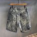 Men's Clothing New High End Design Jacquard Light Colored Men's Mid Length Pants For Outer Wear Thin Style_viptrois.com