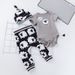 Baby clothes male toddler suit baby cartoon pajamas pants hat set baby pajamas three-piece suit_viptrois.com