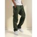 Men's Cargo Pants With Drawstring Waist & Multiple Pockets - Comfortable Workwear Casual Trousers For Outdoor & Daily Wear_viptrois.com
