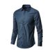 Men's Slim Fit Non-Iron Dress Shirt – Business Casual Long Sleeve Oxford Shirt (S-5XL, Wrinkle-Free Office & Formal Wear)_viptrois.com