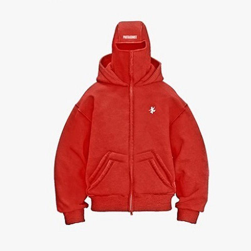 Men's Clothing Autumn And Winter New Letter Embroidered Double Hooded Hoodie Ninja Mask Unisex Fashion Brand Sweater_viptrois.com