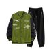 Men's Baseball Jacket Casual Hip-hop Streetwear Coat Loose Fit Vintage Style Outerwear With Light Fleece Lining_viptrois.com