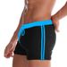 Men's Clothing New Men's Swimming Trunks Comfortable Breathable Sports Nylon Plain Boxer Briefs Fashionable Lace Up Swimming Trunks_viptrois.com