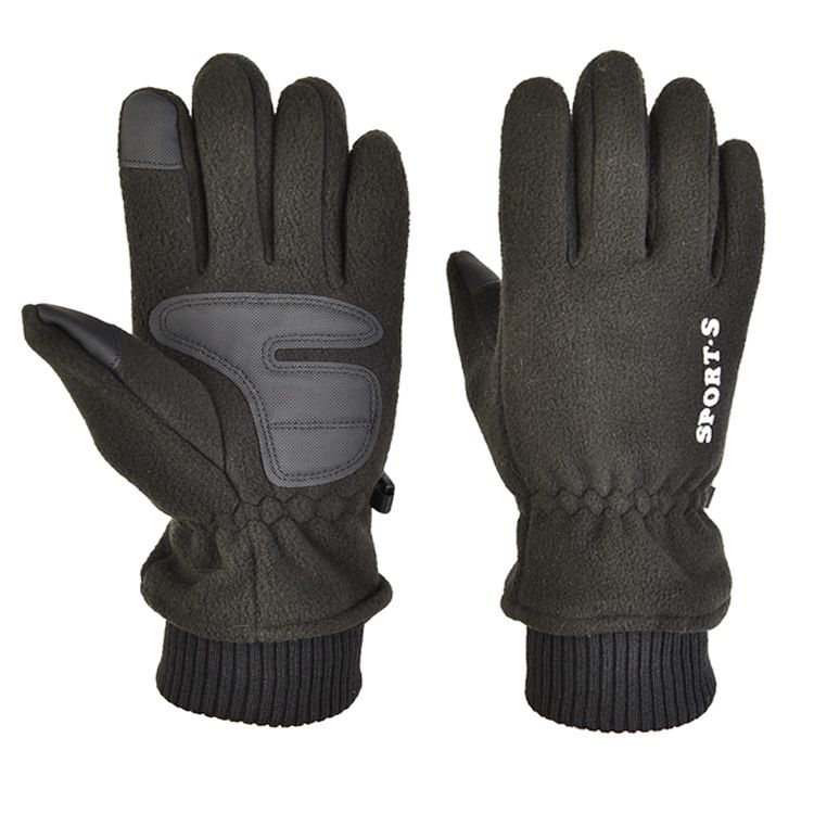 new outdoor warm touch screen gloves plus velvet thick windproof polar fleece non slip ski gloves_viptrois.com
