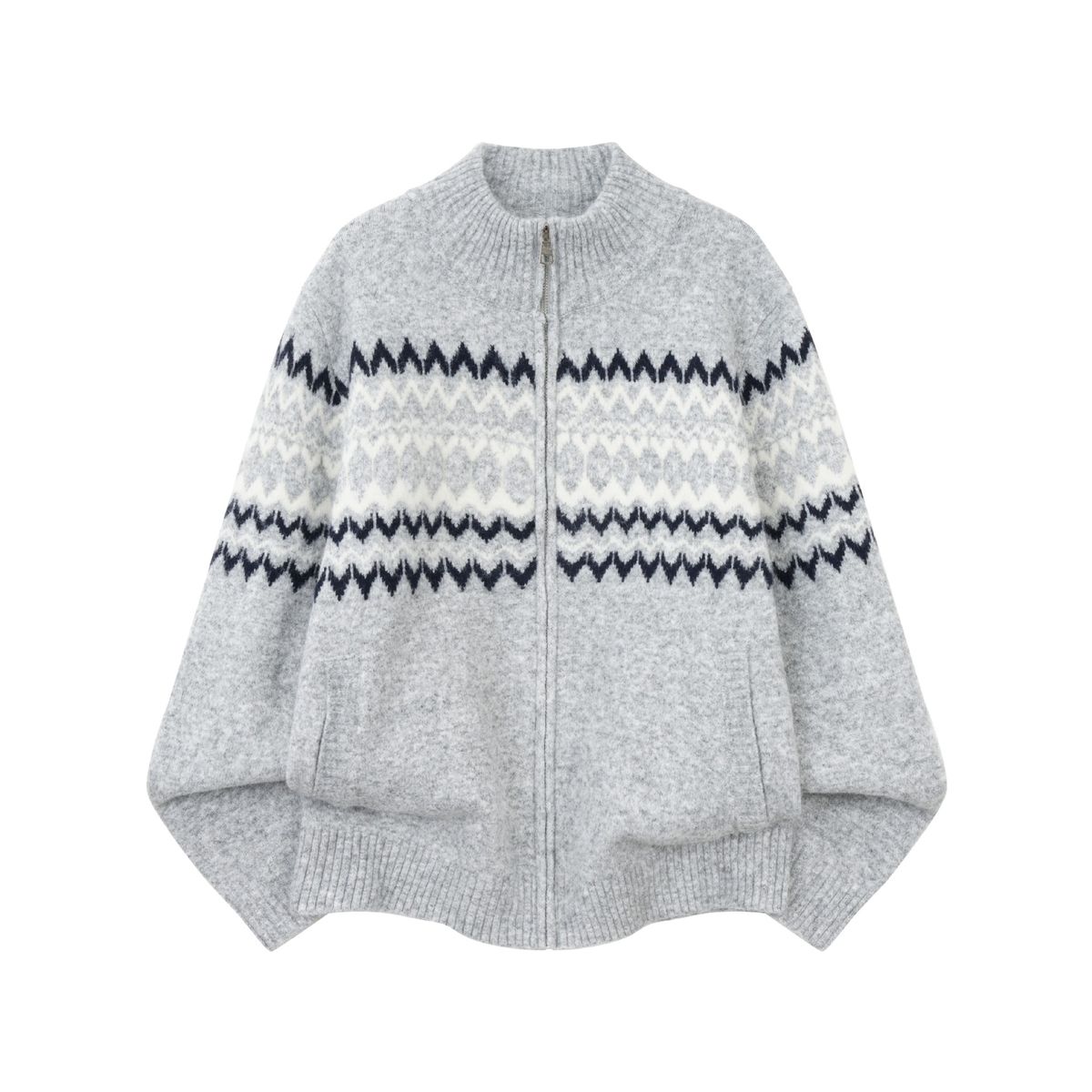 Fel Island Sweater Loose Round Neck Knitted Cardigan Trendy Brand Line Jacket_viptrois.com
