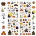 Halloween Laser Pumpkin Stickers Flash Children Waterproof Diy Skull Bat Party Decoration Halloween Stickers_viptrois.com