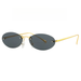 2025 New Fashionable Frameless Oval Sunglasses For Women, European And American Retro Light Colored Sunglasses, Versatile Street Photography_viptrois.com