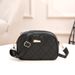 Women's Shoulder Bag - New Quilted Embroidery Crossbody Bag With Metal Accents & Solid Color Strap, Casual Square Camera Purse_viptrois.com