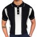 2025d Clothing Summer New Men's Knit Sweater Patchwork Color Business Polo Shirt SY0047_viptrois.com