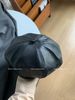 Tata House Korean PU Leather Beret For Women Spring Summer Octagonal Artist Hat Face Slimming_viptrois.com