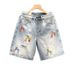 Men's Retro Distressed Straight Leg Denim Shorts Casual Loose Fitting Wide Leg Mid Length Pants Trendy Versatile Summer Wear_viptrois.com