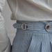 Men's Clothing Summer Men's Suit Pants, Seersucker High Waist Straight Pants, British Petty Blue Striped Italian Casual Trousers_viptrois.com