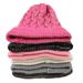 Woolen thickened knitting big head circumference men's warm women's Fried Dough Twists curled hat_viptrois.com