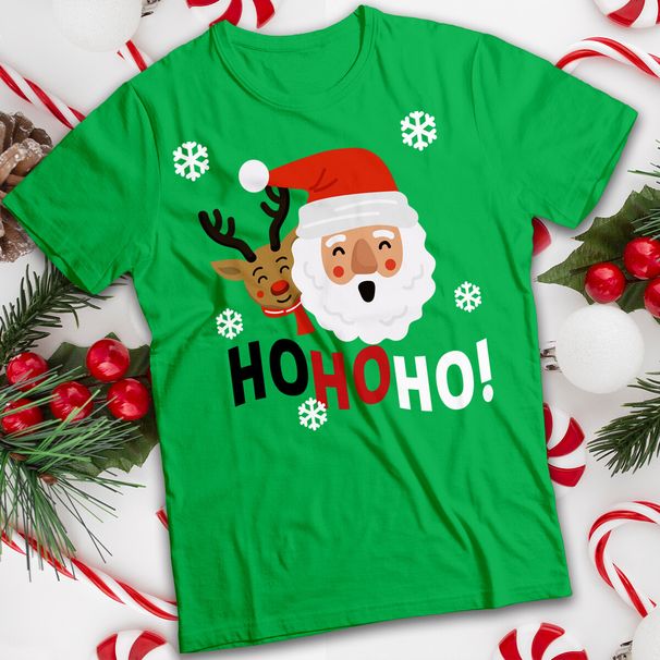 Funny Mens And Womens Santa Reindeer Christmas T-Shirt Mens Womens Tees Top Tee #MC_viptrois.com