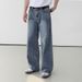 Men's Clothing Summer Casual Loose Long Pants Wide Leg Straight Pants_viptrois.com
