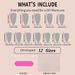 Wear High End Nails Ins Style French Almond Nails Shell Nail Art Pieces Detachable Nail Pieces 24 Pieces_viptrois.com
