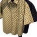 Men's Clothing Short Sleeved Shirt Trendy Plaid Letter Printing Workwear Jacket_viptrois.com