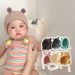 Baby hat Cute strap fashion baby tire cap for newborns_viptrois.com