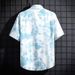 Men's Clothing Loose Short Sleeved Floral Shirt Men's Hawaiian Thai Style Beach Shirt Japanese Style Ins Handsome Trendy Tops_viptrois.com