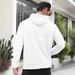 Men's Waffle Jacquard Hoodie - Breathable Long Sleeve Pullover With Drop Shoulder, Casual Streetwear Sweatshirt For Gym & Daily Wear_viptrois.com