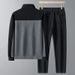 Men's Clothing Spring and autumn middle aged and elderly men's casual sports suit autumn and winter sweater cardigan jacket two piece dad suit_viptrois.com