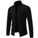 Men’s Vintage Knit Sweater Jacket – Retro Stand Collar Pullover With Fleece Lining (Sizes M-3XL)_viptrois.com