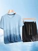 Men's Clothing Ice Silk Short Sleeved T Shirt Suit Men's Summer Sports Quick Drying Playing Ball Fitness Trend Half Sleeved Sports Running T Shirt_viptrois.com