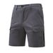 Men's Clothing Summer New European And American Men's Casual Multi Pocket Work Shorts Fashionable Solid Color Cross Border Men's Shorts_viptrois.com