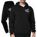 Men's Premium Polyester Jogger Set - Breathable Long-Sleeve Crewneck Hoodie & Tapered Pants For Gym & Casual Wear (Black/Navy/Grey/Khaki, S-XXXL)_viptrois.com