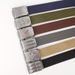 Men's Breathable Belt Anti Nylon Strong Jeans Belt Toothless Buckle Belt Fashionable Simple Canvas Belt_viptrois.com