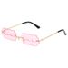 METAL EDGE - Concave Blade Sunglasses (Frameless Fashion Shades, Futuristic Design, Hot Seller)_viptrois.com