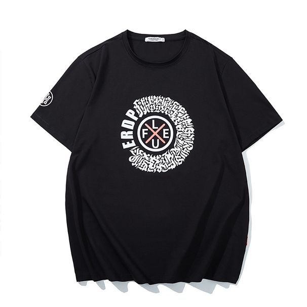 2024Large Size T-shirt Men's Short Sleeve Loose Fat Men's Tops Plus Size Fashion Brand Men's Black T-shirt_viptrois.com