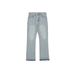 Men's Clothing Blue Hem Tassel Jeans High Street Washed Retro Flared Cleanfit Pants_viptrois.com