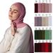 Muslim Headscarf Muslim Scarf 170cm*60cm Women's Sweatcloth Shawl Modal Shawl Ethnic Mercerized Cotton Thermal Scarf Headscarf_viptrois.com