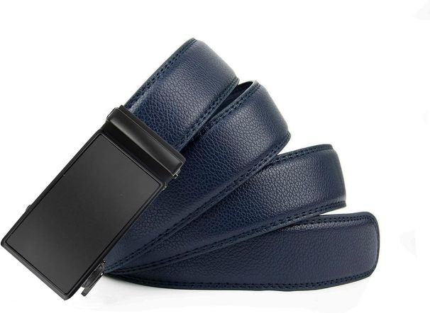 Leather Belt Without Holes, Width 35 Mm, For Men's Suit Business Clothing, Length 115 Cm - 150 Cm, Size_viptrois.com