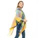 Unisex Loop yarn coarse tassel cape for women's thickened colored plaid cape_viptrois.com
