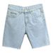 Light Blue Frayed Denim Jeans Loose Fit Stylish Versatile Five Point Shorts Washed New Summer Trendy Men's Clothing_viptrois.com