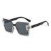 Unisex Fashion Round Diamond Studded Sunglasses Sun Protection Sunglasses Outdoor Rhinestone Glasses_viptrois.com