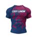 Men's Clothing New 3D Digital Printing Short Sleeved Sweat Wicking Quick Drying Breathable T Shirt Running Sports Leisure Fitness Tights_viptrois.com