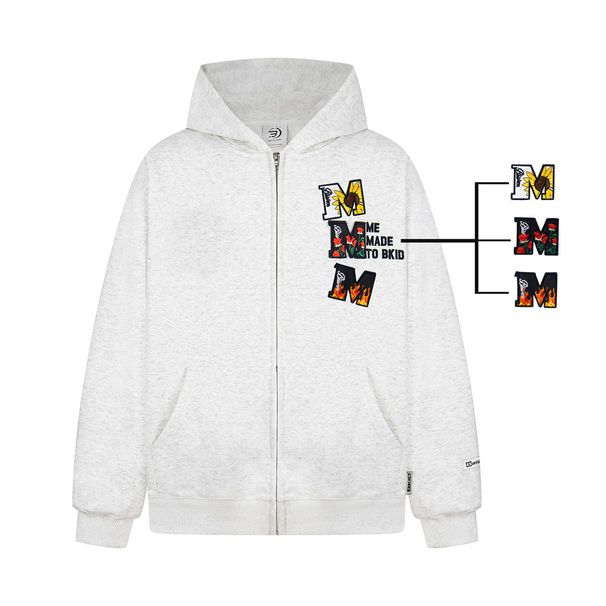 Creative Personalized Letter Detachable Velcro Hooded Sweatshirt Jacket Men's Spring And Autumn Sports Shirt Vibe Trendy_viptrois.com