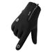 Cycling gloves men's fall and winter anti-splash plus velvet warm non-slip full-finger outdoor mountaineering sports gloves ladies_viptrois.com
